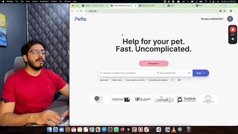 Petla website preview